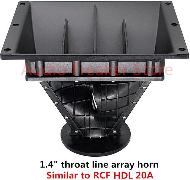 Finlemho Line Array Lautsprecherhorn 1,4 Zoll Hals für HDL 20A 2*10 Zoll Schrank Professionelle Audio DJ Ausrüstung in Schwarz - Bild 1