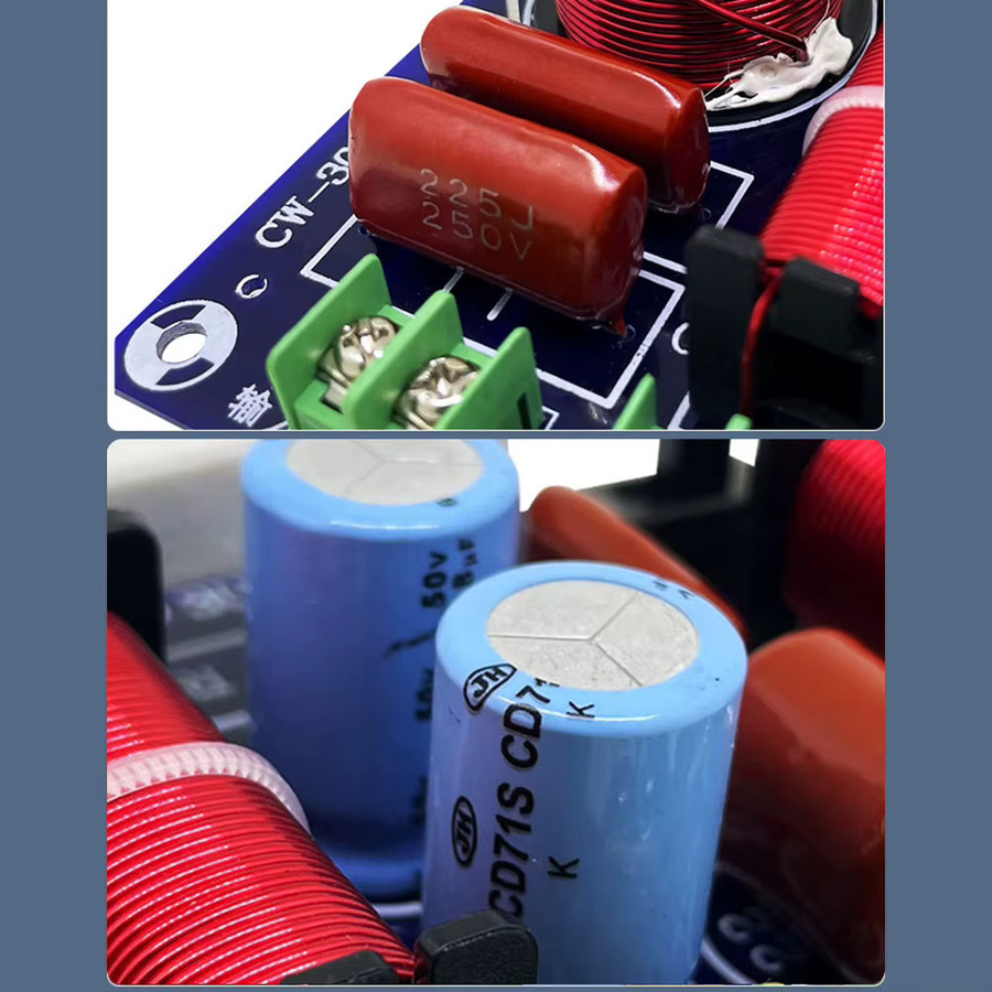 ALLOYSEED 250W 3-Wege-Audio-Frequenzweichenmodul für Hochton, Mittelton und Bass als HiFi-Filterplatine für dein Heimkino-Lautsprecher-Upgrade - Bild 6