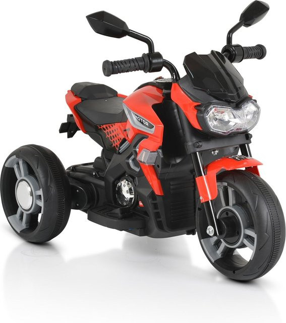 Moni Elektromotorrad Colombo mit Scheinwerfer, zwei Motoren, MP3, rot - Bild 1