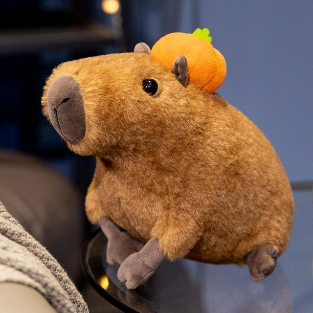 Kidsly Capybara-Plüschpuppe, Plüschtier, 30 cm, ab 14 Jahren - Bild 1