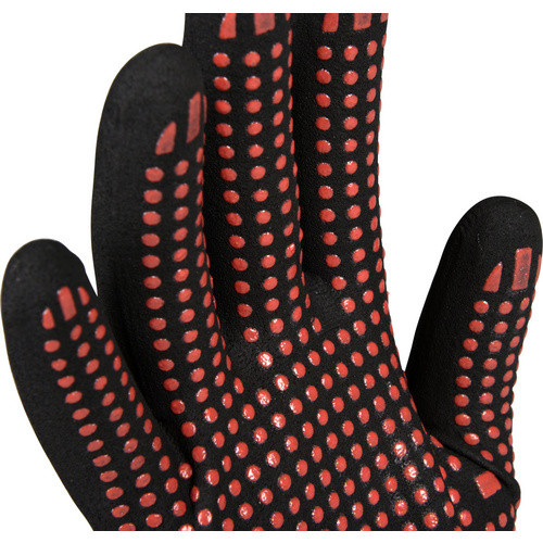 OX-ON Handschuh Flexible Supreme 1609 in Rot/Schwarz mit Nitrilbeschichtung in Größe XL - Bild 4
