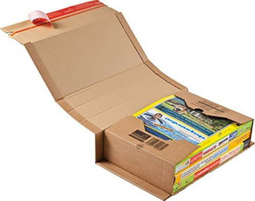 ColomPac Wickelverpackung CP 020 Versandkarton mit Selbstklebeverschluss aus Wellpappe, Braun, B: 38,0 cm, T: 26,5 cm, H: 10,0 cm - Bild 1