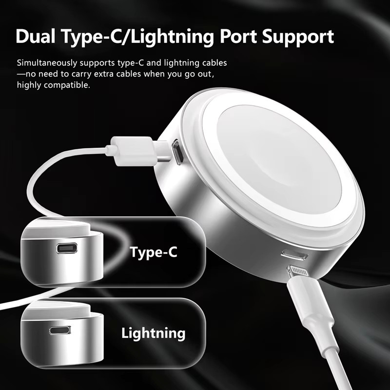 OnePlus 3-in-1 Magnetische Kabellose Powerbank mit 20W Bidirektionaler Schnellladung, 5000mAh, Silber - Bild 5