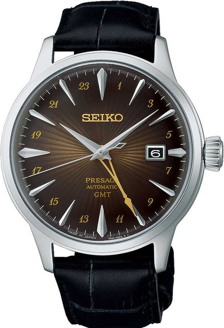 Seiko Armbanduhr Presage Cocktail Time GMT, Automatik, Edelstahl, 41 mm, Herren - Bild 1