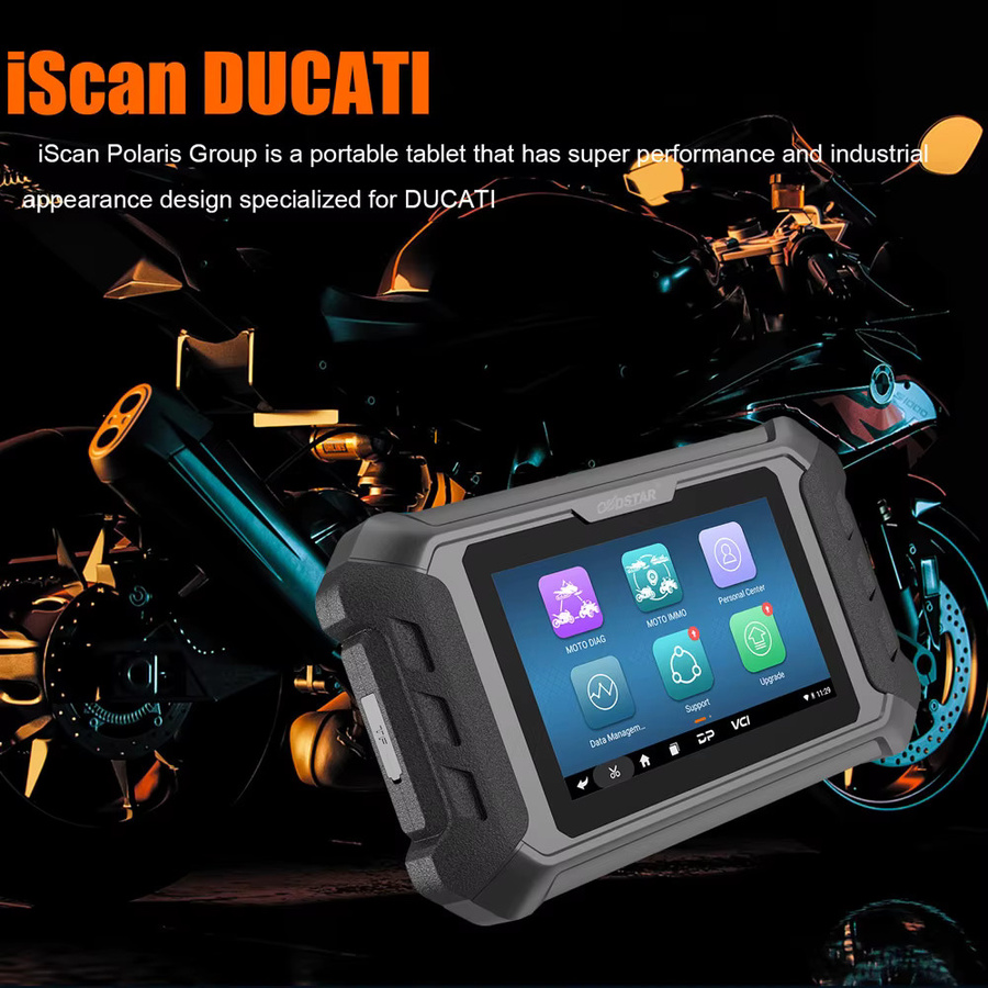 OBDSTAR iScan Motorrad-Diagnosetool für DUCATI in Schwarz mit IMMO-Programmierung, Diagnose und Cluster-Kalibrierung - Bild 6