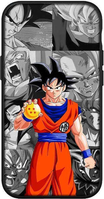 Handyhülle Dragon Ball Goku Cartoon Design für iPhone, Samsung Galaxy, Xiaomi Redmi, OPPO und Huawei in Schwarz und Multicolour - Bild 1