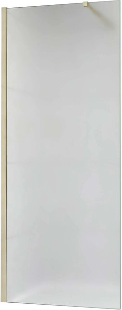 AICA Walk-in Duschwand mit Stabilisierungsstange, Glasstärke 10 mm, Milchglas, B: 90 cm, H: 200 cm - Bild 1