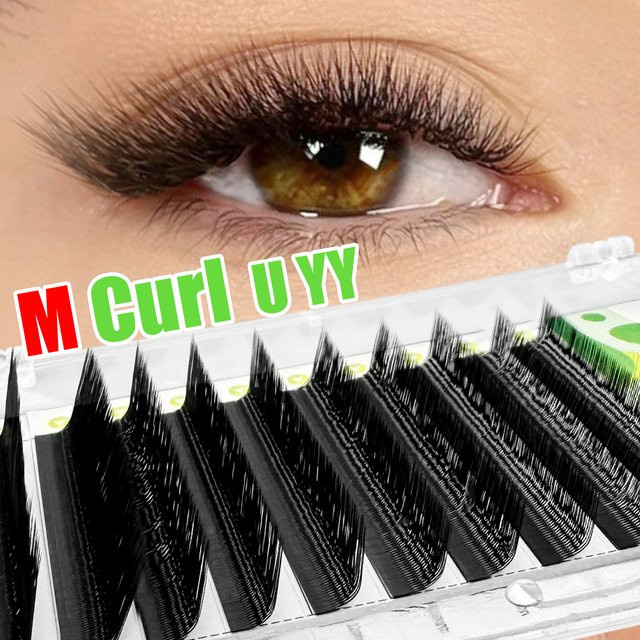 Lakanaku YY Lashes Wimpernverlängerung, 2D, U-Form Curl - Bild 1