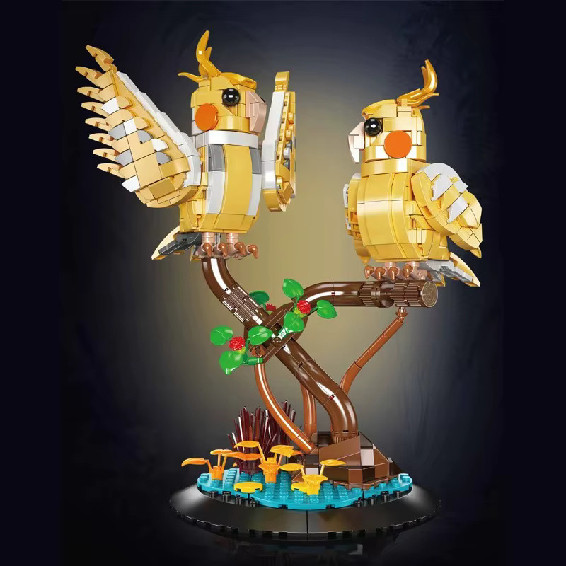 Mould King 10150 Papagei Bauset aus der Tierserie mit 1052 Teilen, bunte Mini-Bausteine für kreative MOC-Modelle - Bild 2