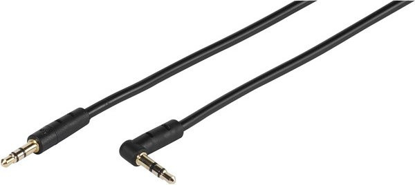 Vivanco Stereo Klinkenverbindung mit 3,5 mm Jack in Schwarz, 0,5 m - Bild 1