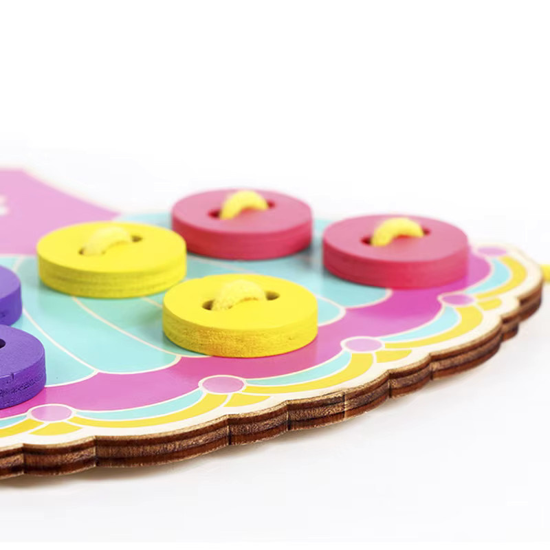 Lee's Sharing Montessori Lernen Grundlegende Leben Fähigkeiten Lehrmittel, Brettspiel, Holz, Bunt / Mehrfarbig - Bild 3