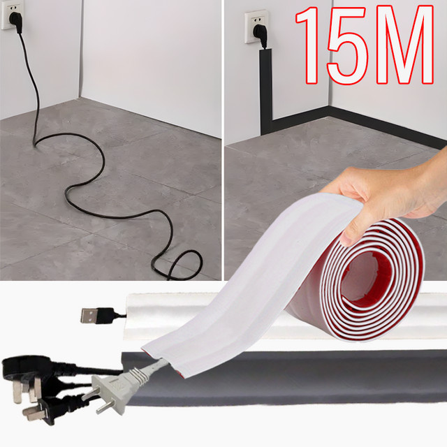 Selbstklebender Kabelschutzstreifen aus PVC in Schwarz zur Isolierung und zum Schutz von Kabeln - Bild 1