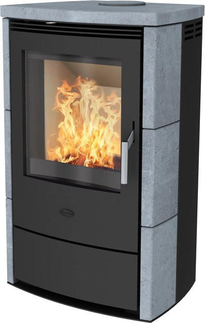 Fireplace Kaminofen Meltemi Speckstein Schwarz 8,4 kW mit Automatik und Dauerbrand-Funktion - Bild 1