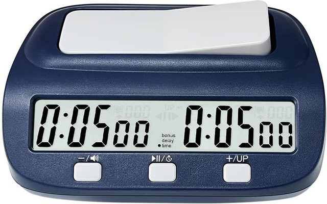 LEAP Digitaler Schach-Timer mit Zeitbonus- und Verzögerungsfunktionen in Navy Blau - Bild 1