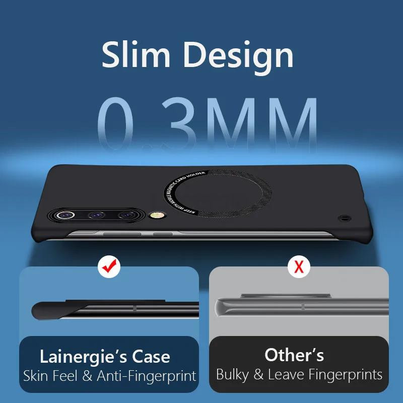 Rahmenlose magnetische Schutzhülle für Xiaomi Mi 9 Mi 10 Pro Ultra mit kabellosem Laden und harter Rückseite - Bild 1