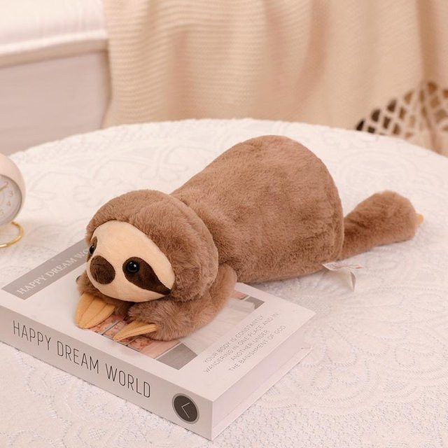 Linyi toy Plüschtier Waschbär Fuchs Krokodil Faultier, 42-45cm - Bild 1