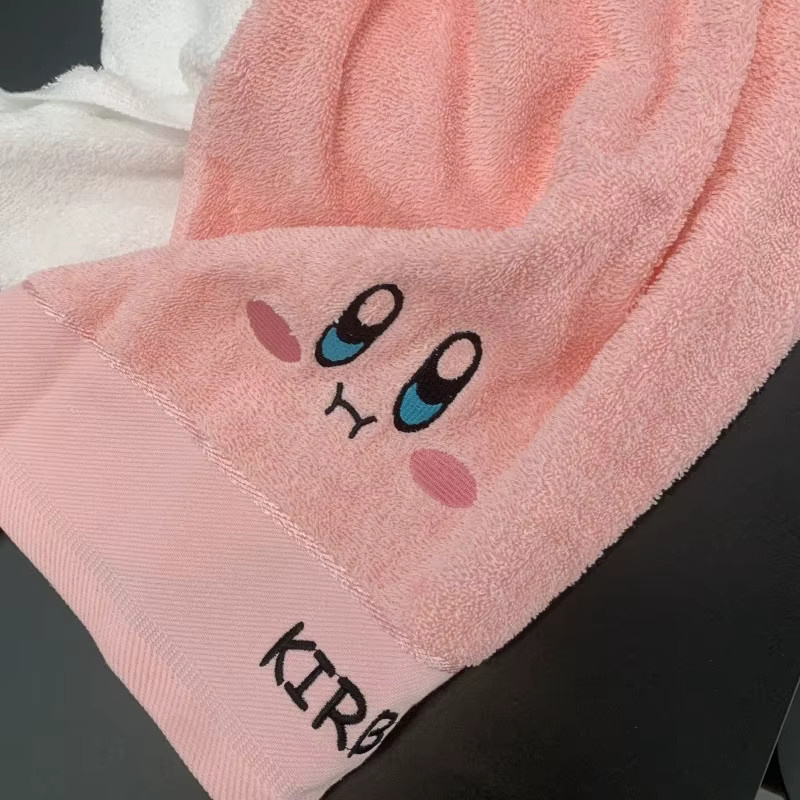 Bandai Kirby Badetuch mit Anime Cartoon-Druck, weich und saugfähig - Bild 2