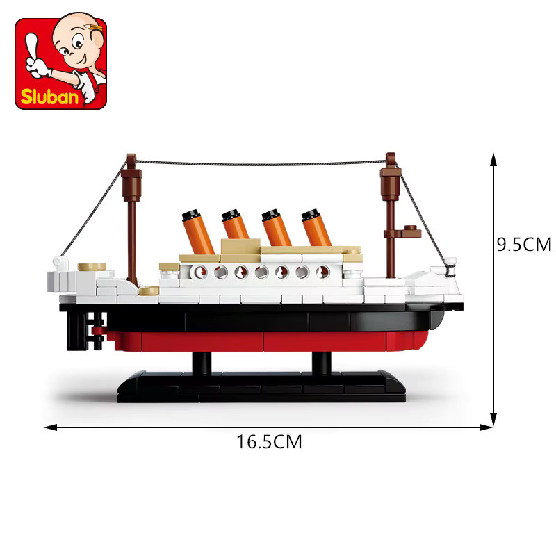 Sluban Schiff Boot Modell Bausteine Set, 194 Teile - Bild 2