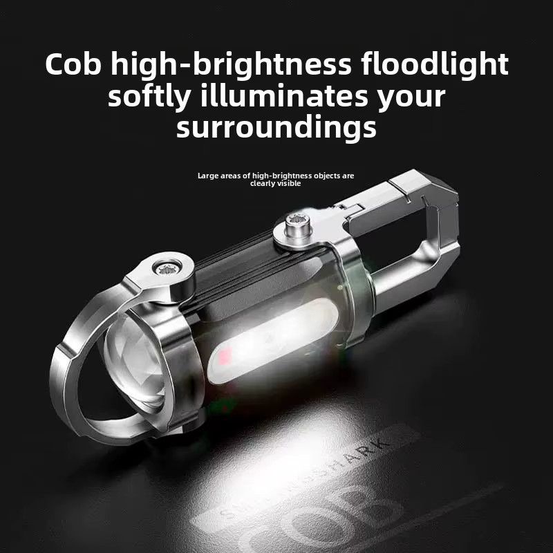 QHSPE Mini Schlüsselanhänger Taschenlampe wasserdicht und multifunktional für den Außenbereich - Bild 4