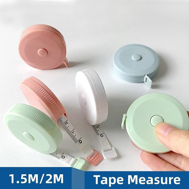 Flexibles Maßband in Pink mit doppelter Skala für Schneiderarbeiten und Basteln, Länge: 200 cm - Bild 1