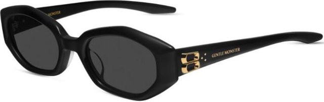 Gentle Monster MIRO01 Sonnenbrille, Acetat, Vollrand, Schwarz, Damen, oval - Bild 1