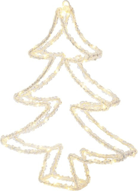 LED-Silhouetten-Figur Tannenbaum in Transparent, Höhe: 34 cm - Bild 1