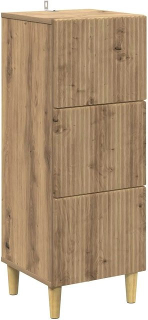 vidaXL Schubladenschrank Artisan-Eiche in Braun, B/T/H: 33 x 34,5 x 90 cm - Bild 1