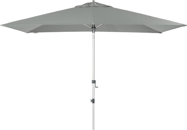 Doppler Sonnenschirm Expert mit Kurbel und Auto Tilt, grau, B: 300 cm, T: 200 cm - Bild 1