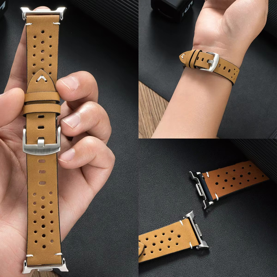 OAKCHARM Uhrenarmband Leder, brown, Unisex, Samsung Galaxy Watch 8 40/44 mm, 8Classic 46 mm, Galaxy Watch Ultra2025 - Bild 2