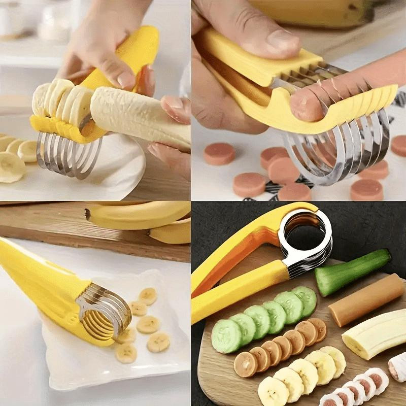 Ambiel Charm Bananenschneider und Obstschneider in Gelb für Schinken, Wurst und Salat - Bild 5