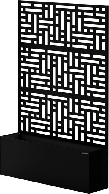 JAN NOWAK Pergola mit Pflanzkübel für Rosen in Schwarz, Rankhilfe aus verzinktem Stahl, B/T/H: 120 x 30 x 180 cm - Bild 1