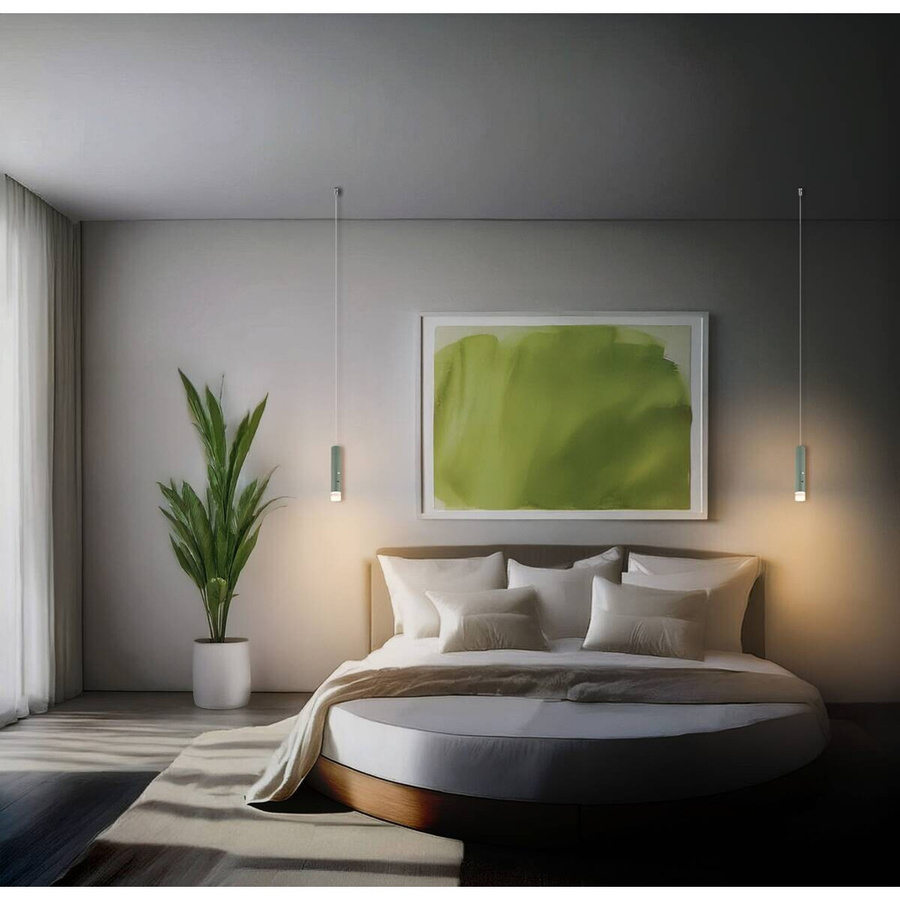 GLOBO LED-Hängeleuchte modern in Grün und Klar aus Acryl und Metall, dimmbar mit Akku und Touch-Funktion, Höhe: 120 cm, Durchmesser: 3,8 cm - Bild 3