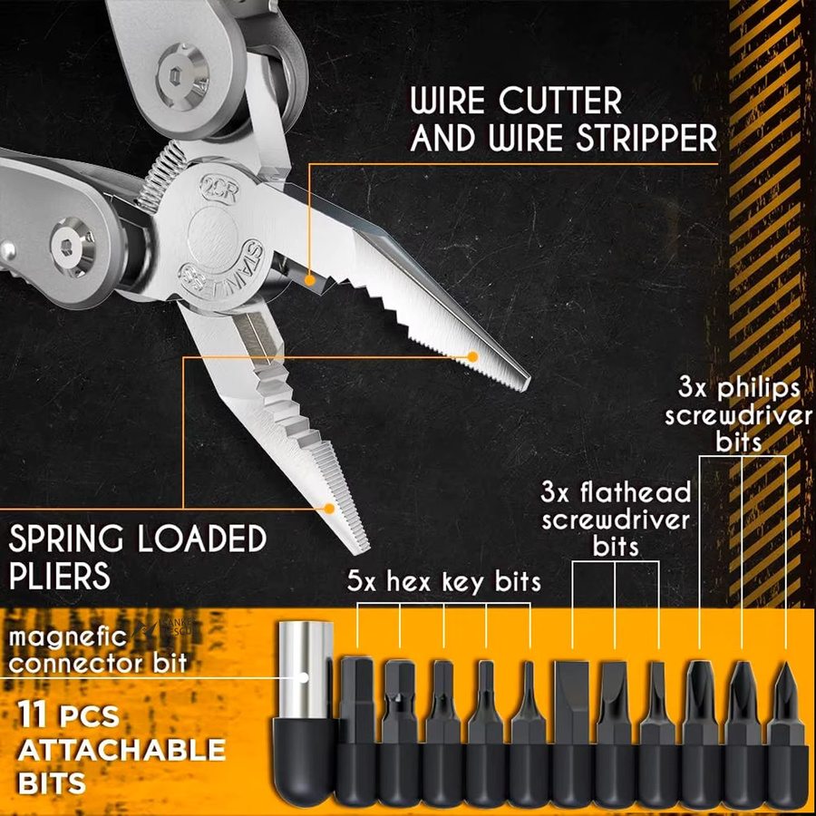 Sanke Rescue 24-in-1 Multitool-Zange in Silber für Outdoor und Camping - Bild 3