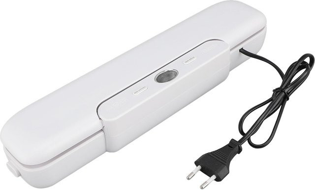 Koogeelife Tragbares Vakuumiergerät Weiß – Multifunktionales Automatisches Lebensmittel-Vakuumiergerät mit starker Versiegelungsfunktion - Bild 1