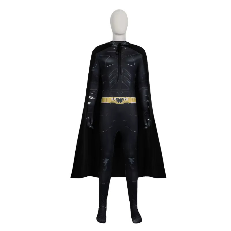 Beast Kingdom Batman Cosplay Kostüm, Overall, Umhang, Maske, Schwarz - Bild 2