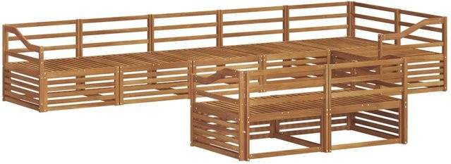 vidaXL Outdoor-Sofagarnitur 8-teilig aus Akazienholz in Braun - Bild 1