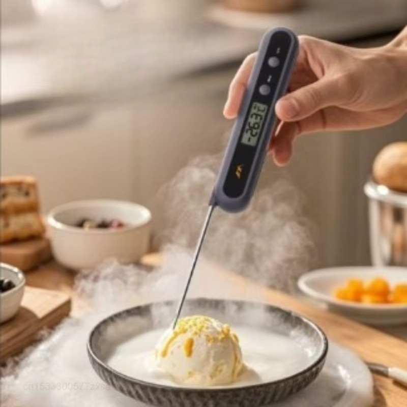 Jimihome Digitales Fleischthermometer mit LCD-Display in Schwarz - Bild 2