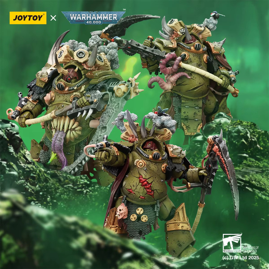 JOYTOY Warhammer 40K Death Guard Deathshroud Terminator, Actionfigur - Bild 3