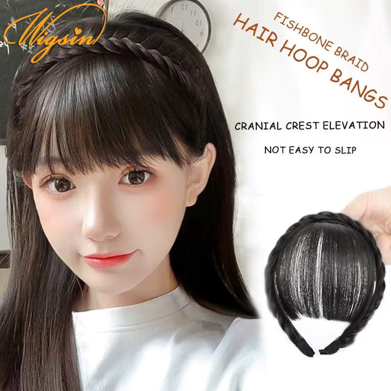 Clip-in-Haarverlängerung Air Bangs, synthetisch, Damen - Bild 6