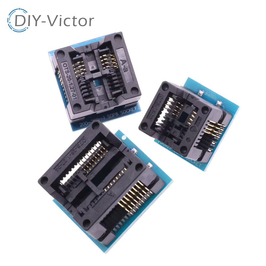 SOP16 und SOP8 zu DIP8 Adapter Buchse für EZP2010 EZP2013 EZP2019 RT809F CH341A TL866 Programmierer 150mil 200mil 208mil 209mil - Bild 2