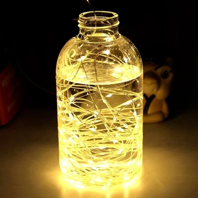 OKAL RED EAST USB Lichterkette aus Kupferdraht in Warmweiß für Weihnachten, Hochzeit und Party - Bild 3