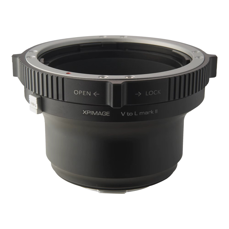 XPIMAG Objektivadapterring für Hasselblad V-Objektive auf Leica SL oder Panasonic S5 L-Mount, Schwarz - Bild 1