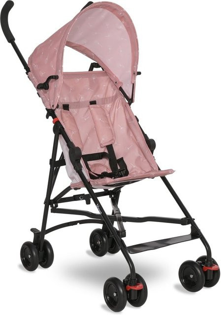 Lorelli Kinderwagen Buggy Vaya klappbar mit verstellbarem Sonnendach und Fußstütze in Rosa - Bild 1
