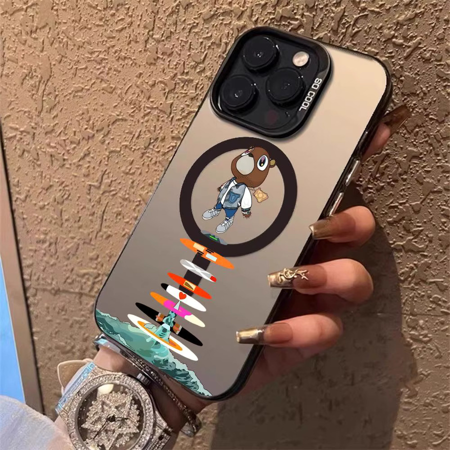 K-Kanye West Hot Album Handyhülle für iPhone 17 16 15 14 13 12 Pro Max Air Aurora Matt Laser Metallic - Bild 4