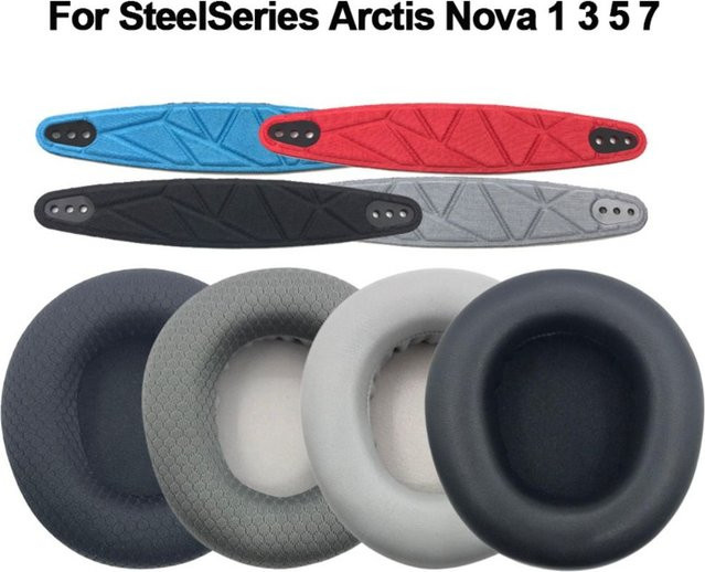 SteelSeries Ersatz-Ohrpolster aus Schaumstoff in Schwarz für Arctis Nova 1 3 5 7 Gaming Headset - Bild 1