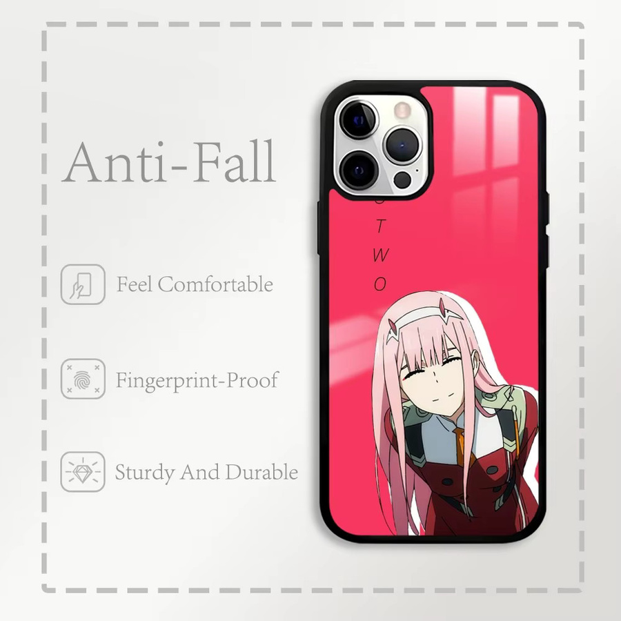 Japan Anime Darling in the Franxx Handyhülle mit MagSafe Spiegel Design für iPhone 16 15 14 13 Pro Max Plus Mini, Mehrfarbig - Bild 3