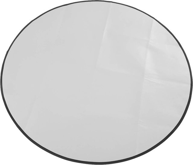Fishine Feuerfeste Matte rund, hochtemperaturbeständig aus Glasfaser und Aluminium, grau, Durchmesser: 91,44 cm - Bild 1
