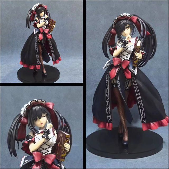 Bandai Date A Live Tokisaki Kurumi Shiguretei Nightmare Kleid Anime Figur in den Farben Schwarz, Rot und Weiß - Bild 1