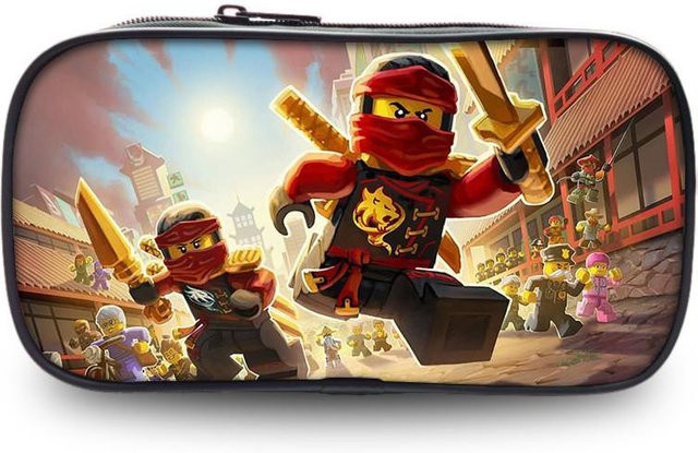 Ninjago Federmäppchen für Schüler in Schwarz und Multicolour aus Textil mit Reißverschluss - Bild 1