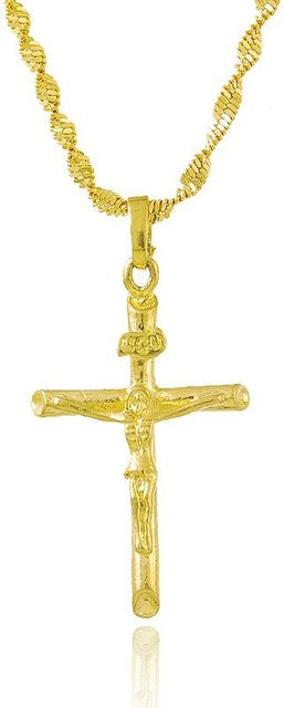 Wucifang Jewelry Anhänger & Halskette, Kreuz, Gold, Unisex - Bild 1